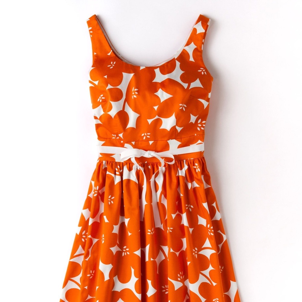 Boden Floral Marilyn Dress Size US 4R UK 8R
